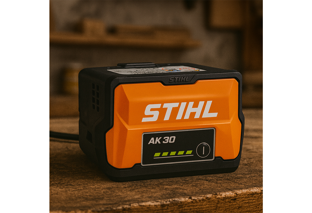 Απεικονίζεται η μπαταρία πάνω σε πάγκο εργαστηρίου.